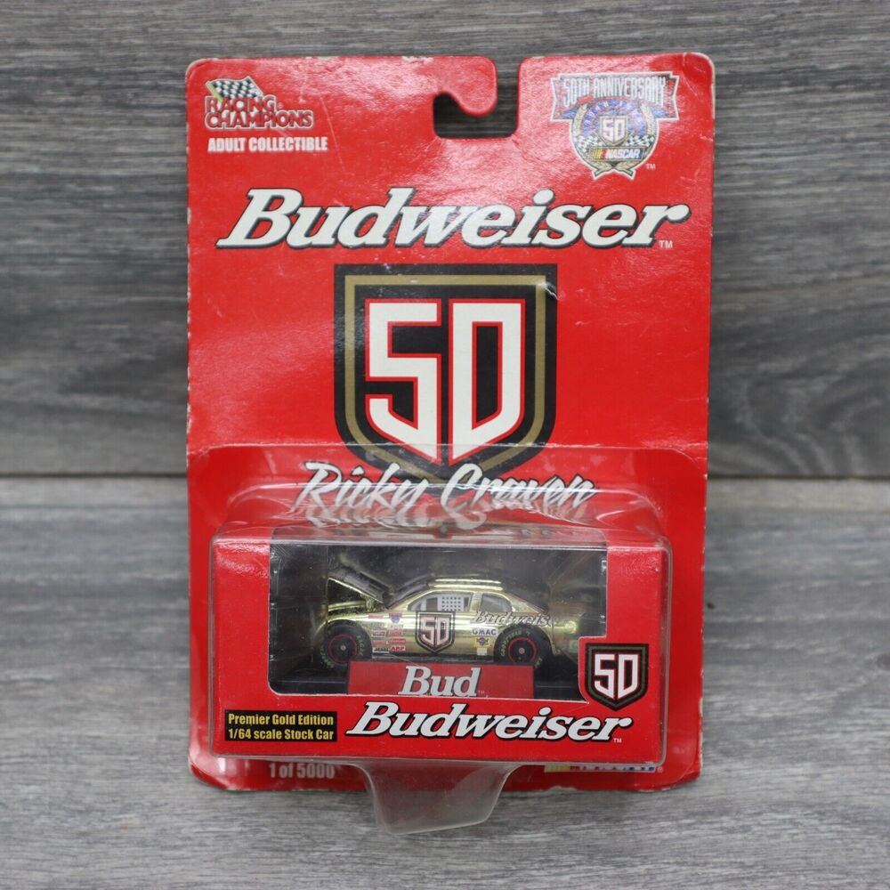 Nascar Budweiser Racing Champion Ricky Craven 1/64 Model Car Collectible 50th